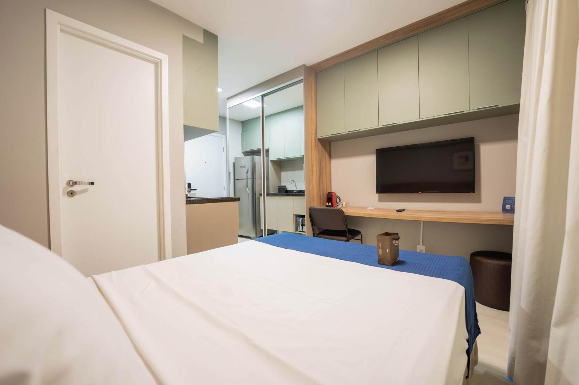 Apartamentos Studio Allure Moema - Com Cafe Da Manha Opcional, Recepcao E Valet 24 Horas เซาเปาโล ห้อง รูปภาพ
