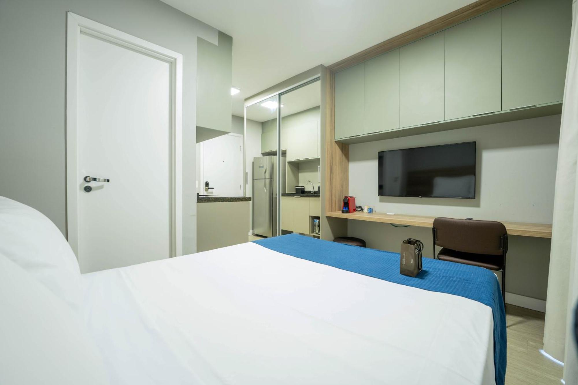 Apartamentos Studio Allure Moema - Com Cafe Da Manha Opcional, Recepcao E Valet 24 Horas เซาเปาโล ห้อง รูปภาพ